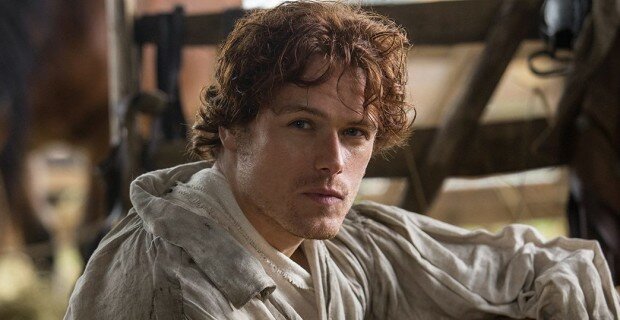 Lord have mercy! Another photo of Sam Heughan as Jamie Fraser